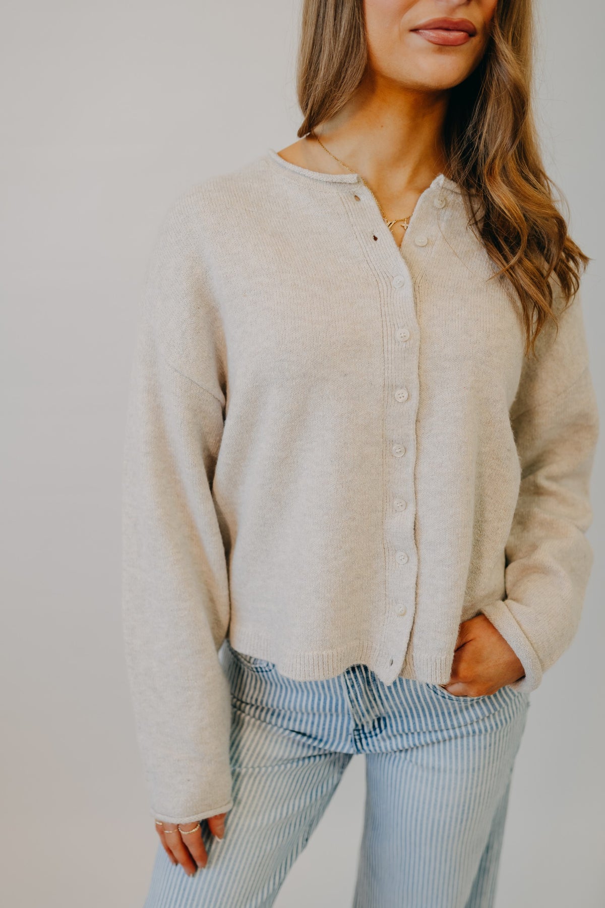 Thread & Supply | Dover Cardigan | Heather Stone