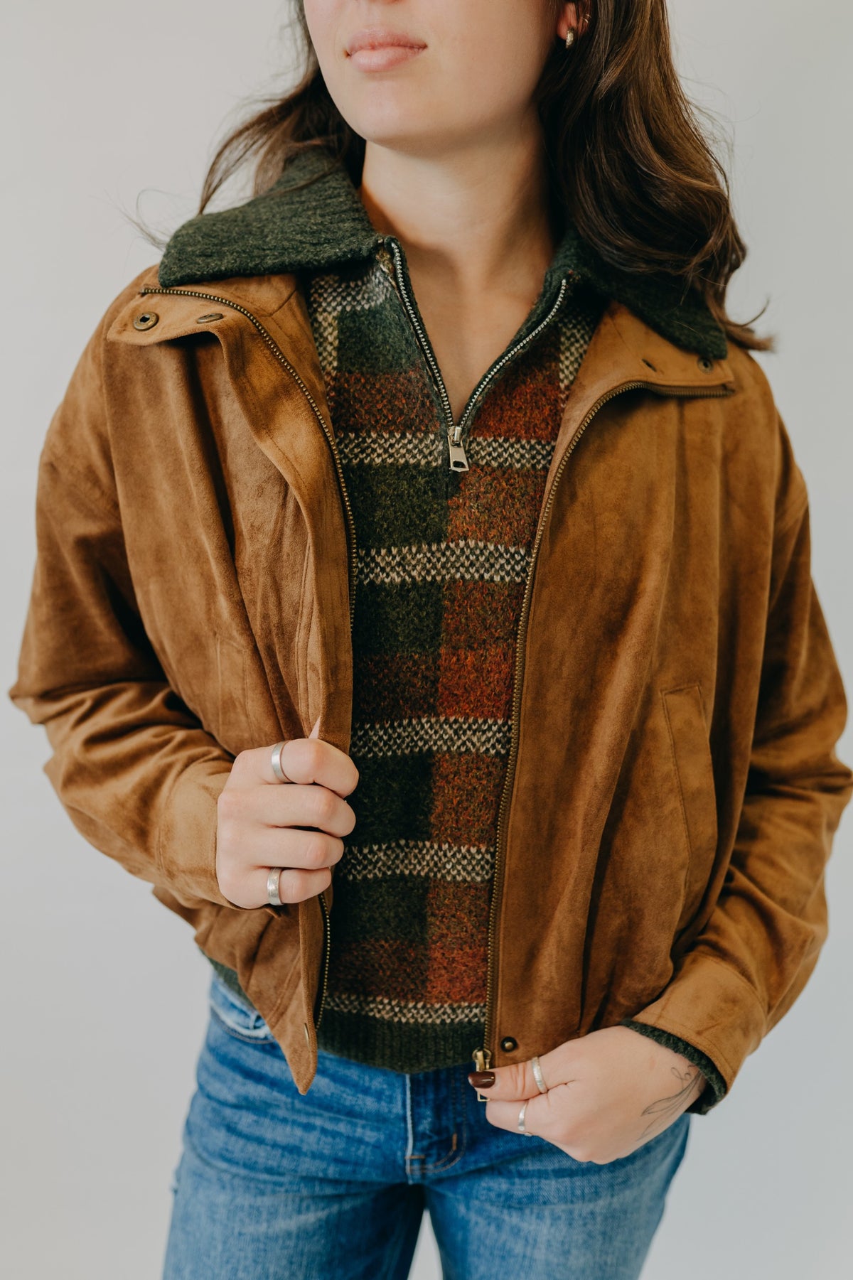Z Supply | Corin Bubble Hem Jacket | Saddle Suede