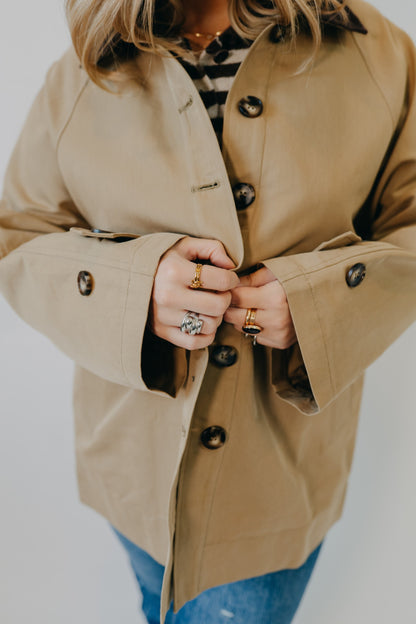 By Together | Winslet Jacket Woven | Khaki Brown