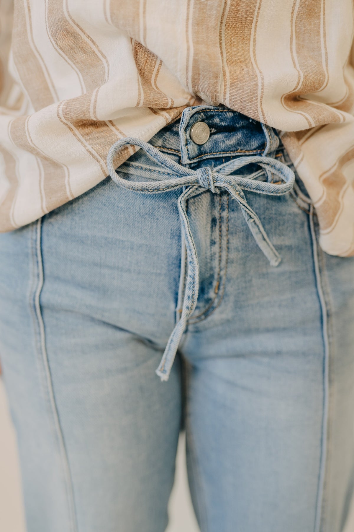 Vervet | High Rise Barrel Waist Tie | Inspirational