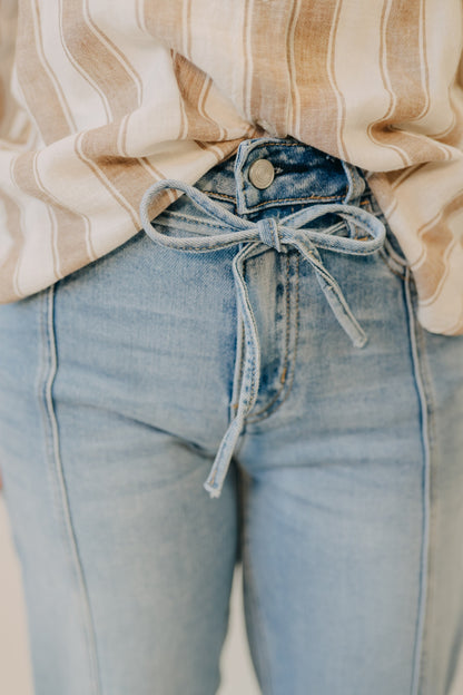 Vervet | High Rise Barrel Waist Tie | Inspirational
