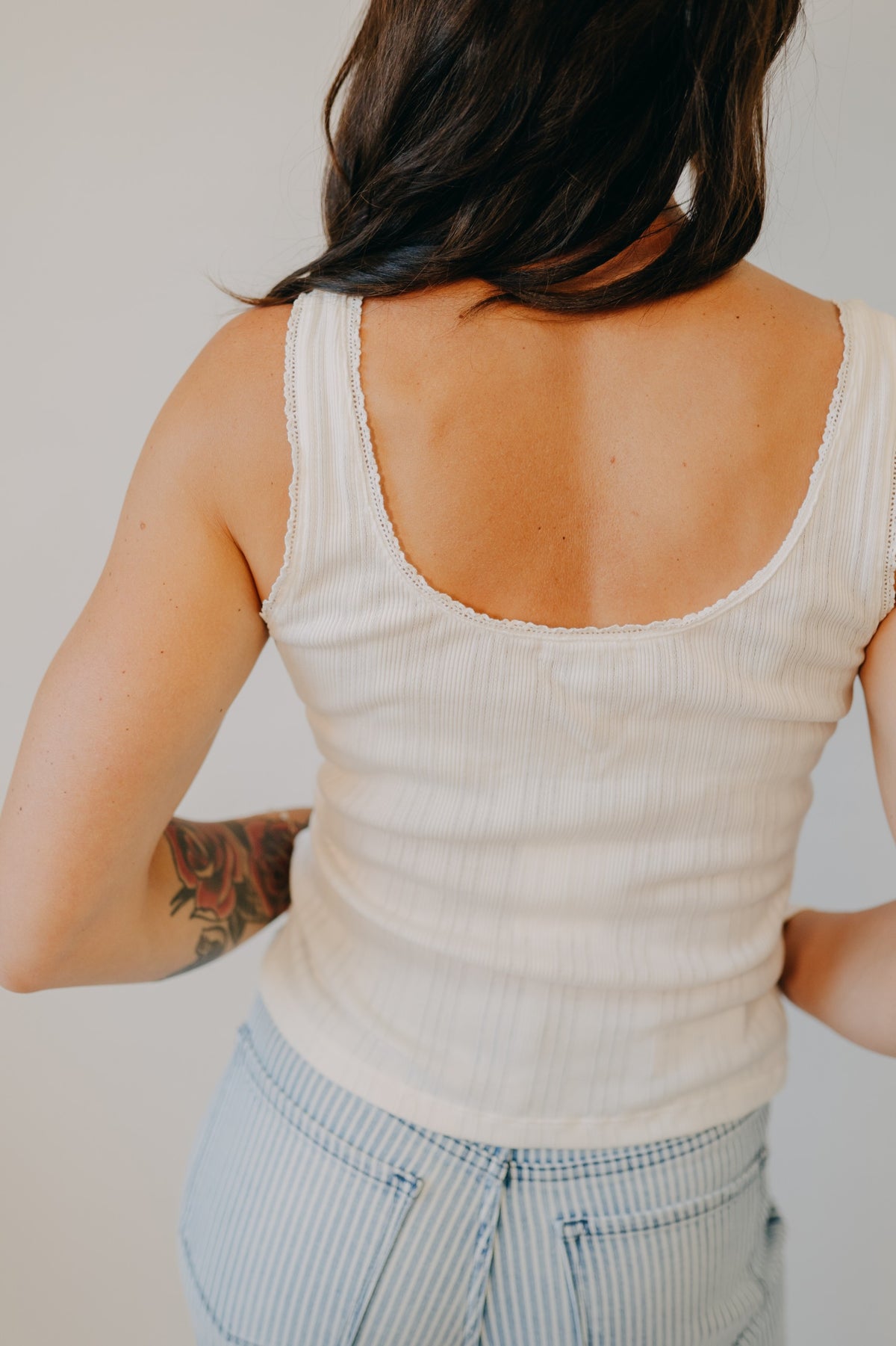 Z Supply | Lainey Pointelle Tank | Cloud