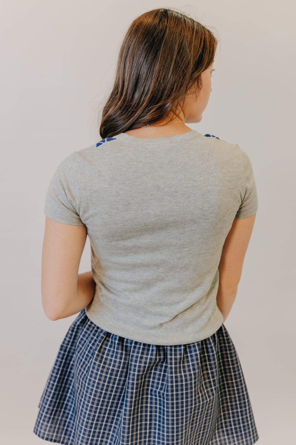 Mod Ref | The Hillary Cardigan | Grey Navy