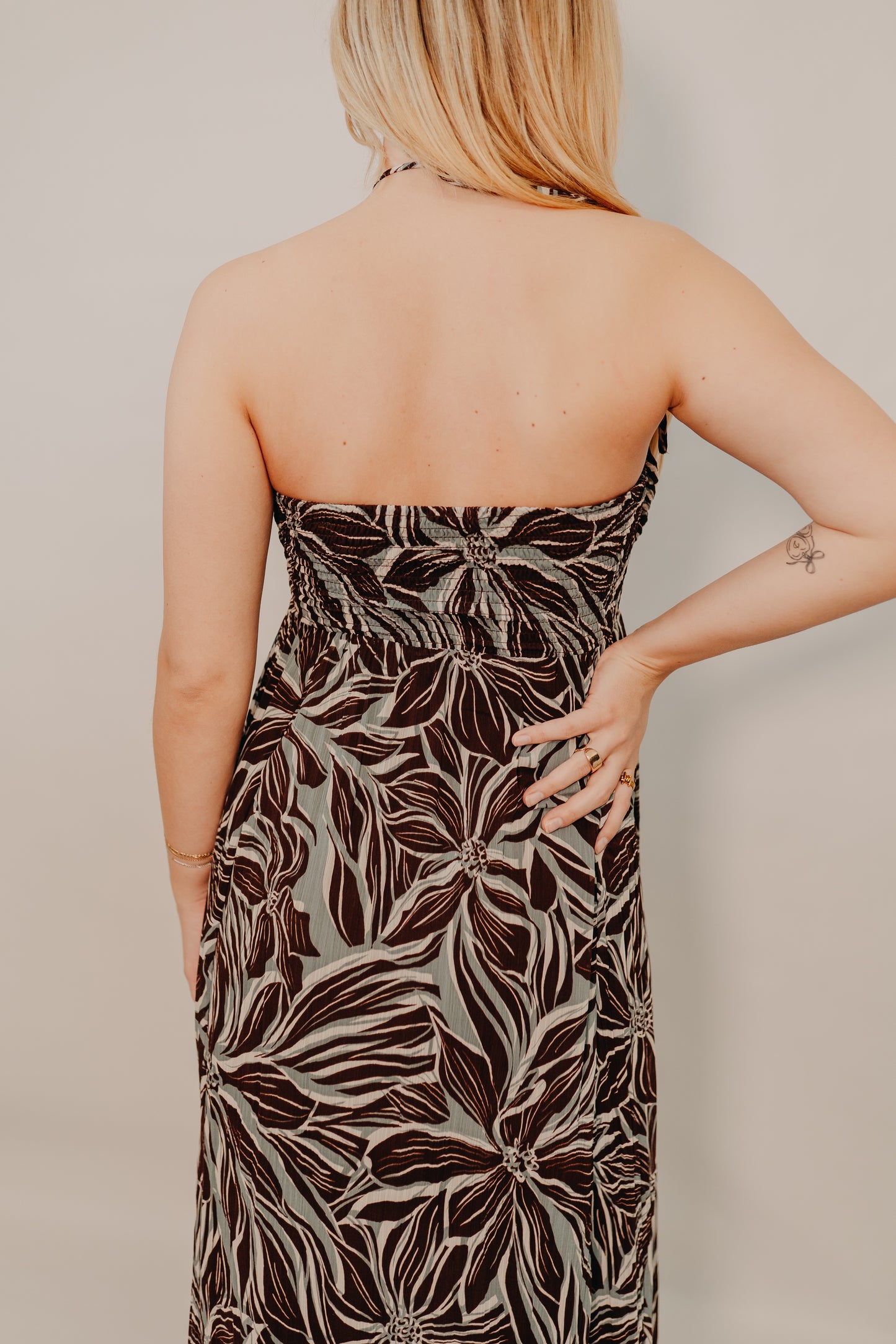 Z Supply | Lanie Zinn Floral Maxi Dress | Chocolate Cherry
