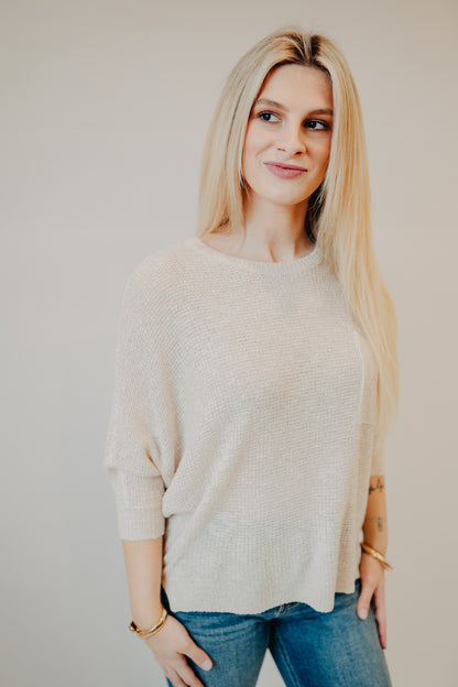Be Cool | Dolman Knit Sweater | Cream