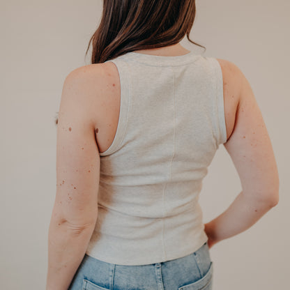 Z Supply | Sirena Rib Tank | Heather Grey