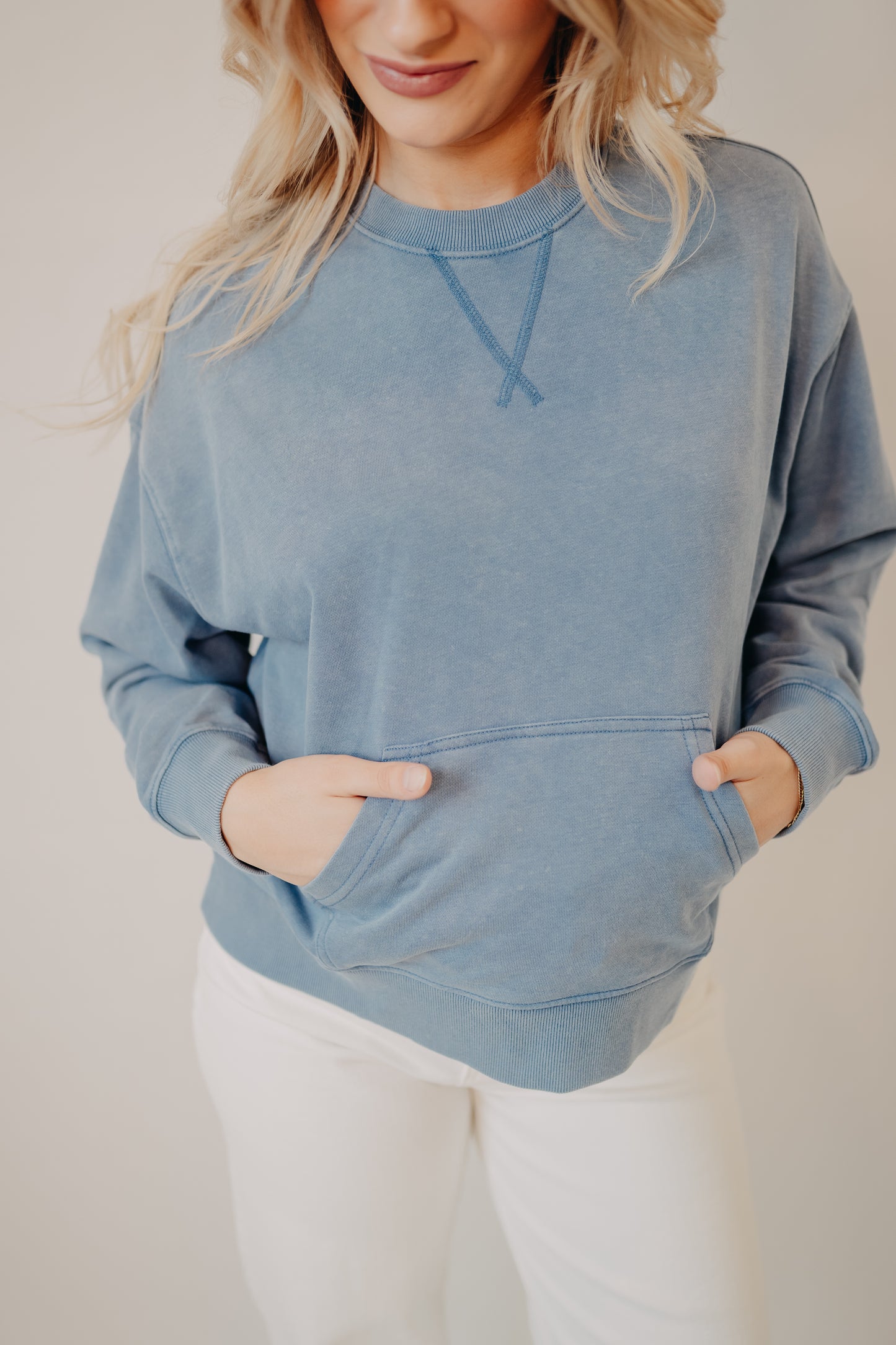 Wishlist | Washed Relaxed Sweatshirt | Pacific