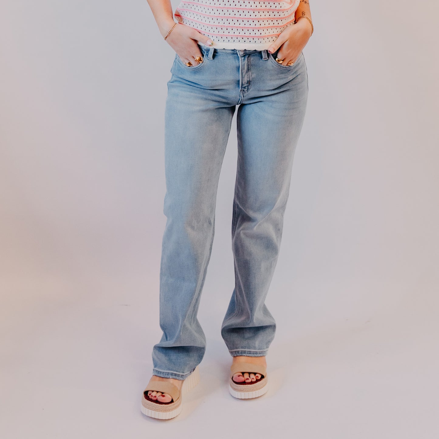 Vervet | High Rise Slim Wide | Convenient