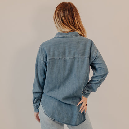 Z Supply | Atwood Denim Shirt | Medium Indigo