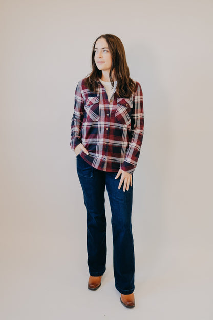 Thread & Supply | Cassian Shirt | Ruby Navy Plaid