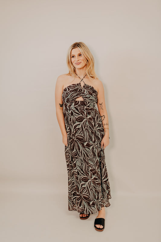 Z Supply | Lanie Zinn Floral Maxi Dress | Chocolate Cherry