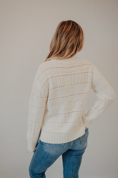 Z Supply | Cento Cable Sweater | Warm White