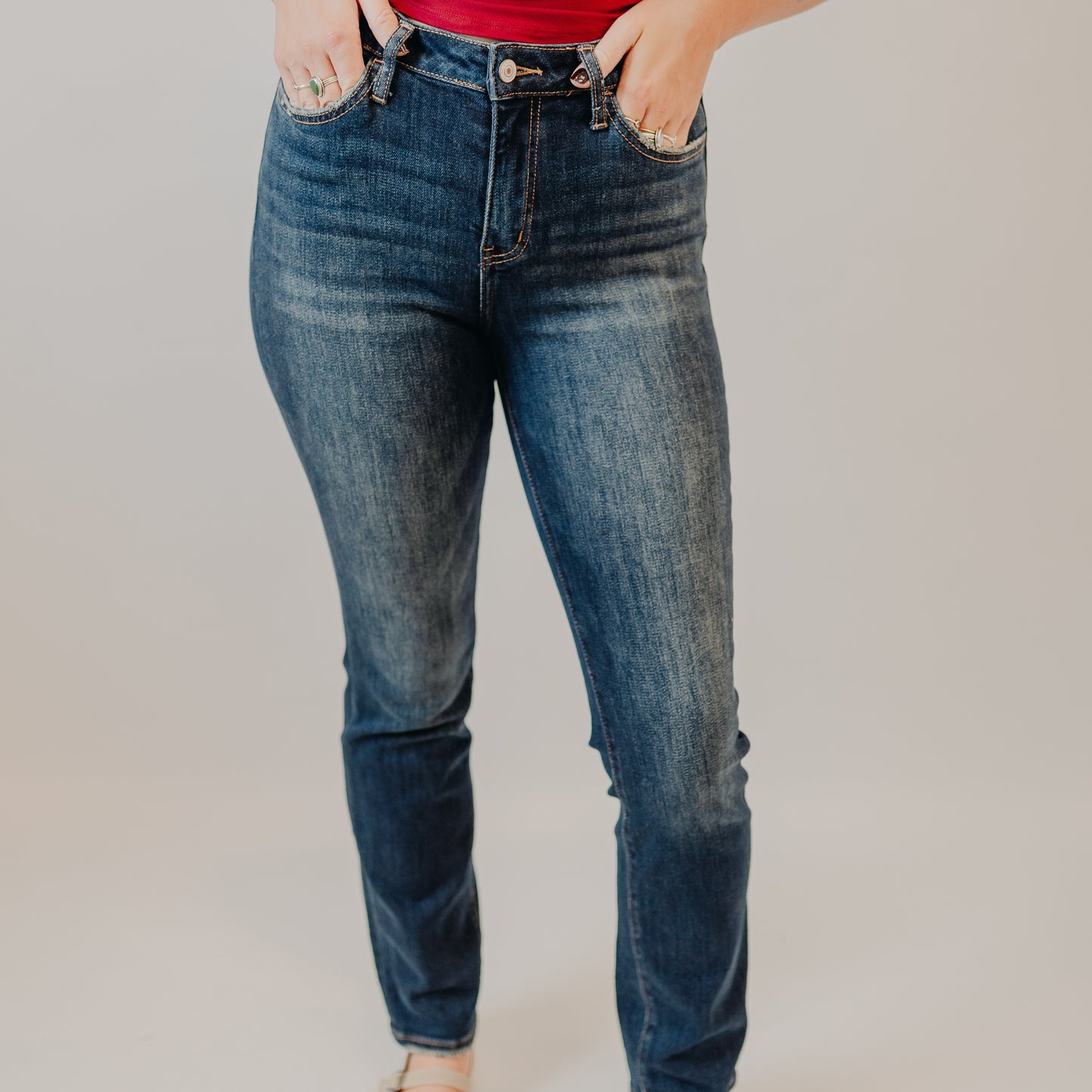 Vervet | High Rise Slim Straight | Day Dream