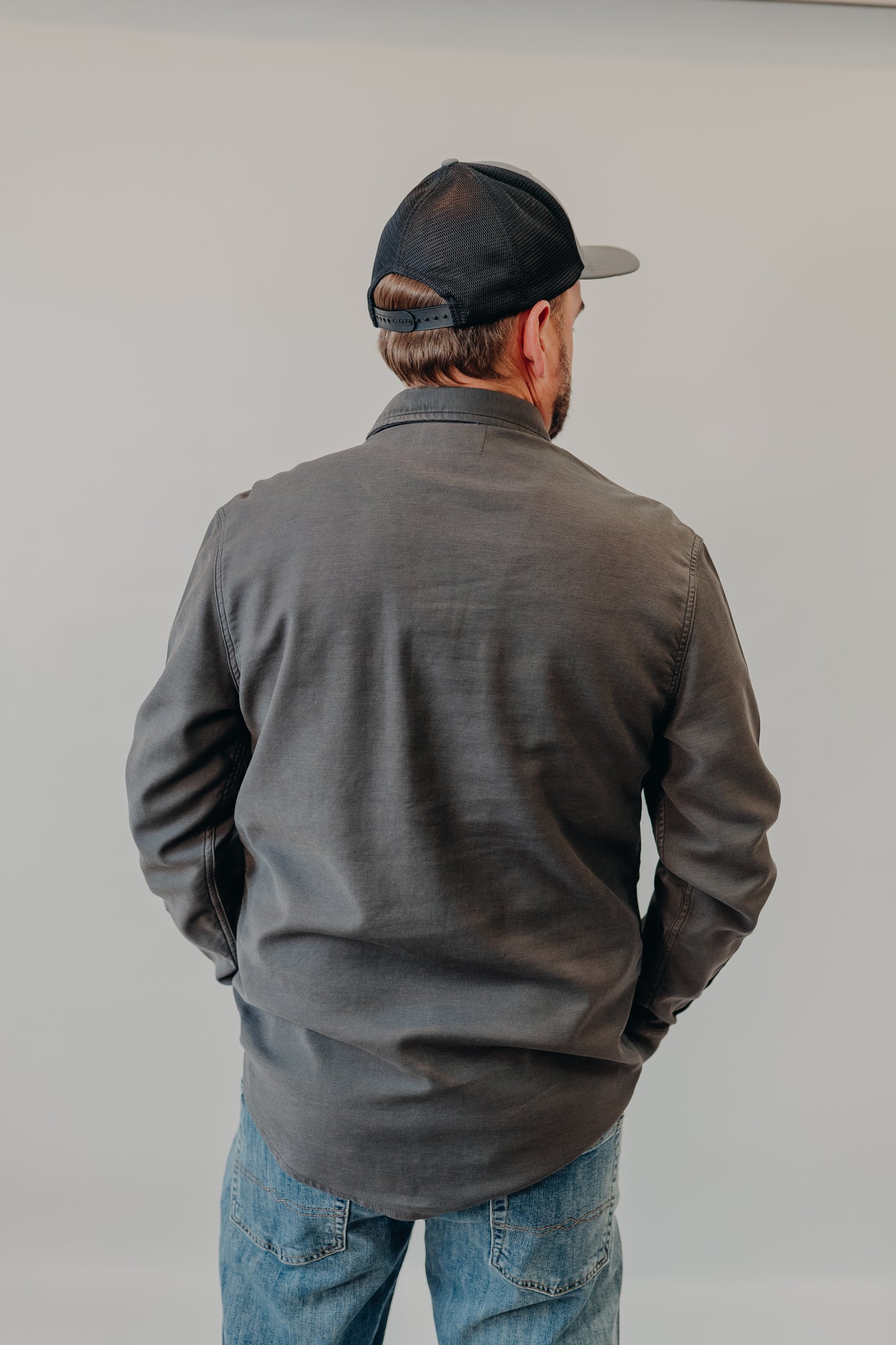 The Normal Brand | Comfort Terry Shirt Jacket | Steel