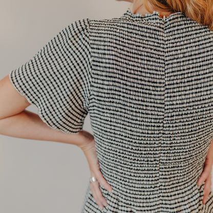 Doe & Rae | Drop Waist Wide Leg Romper | Black