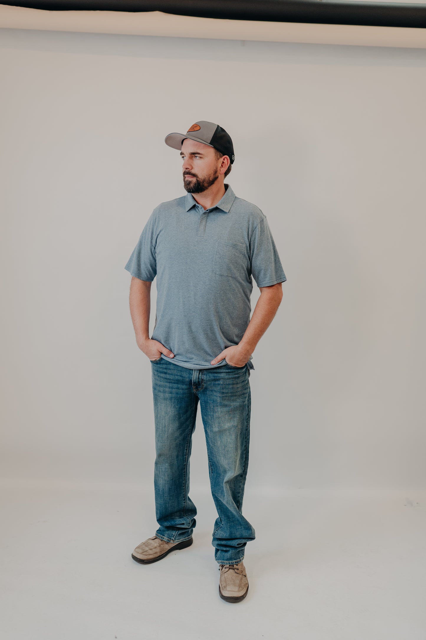 The Normal Brand | Active Puremeso Polo | Lake Blue