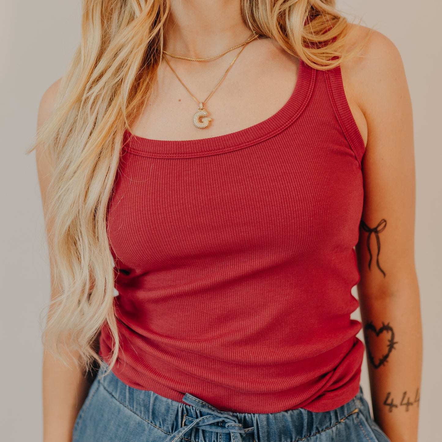 Thread & Supply | Clarkson Tank | Garnet Red