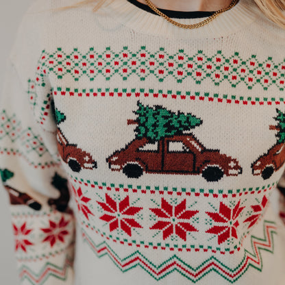 Wishlist | Christmas Tree Sweater | Ivory Combo