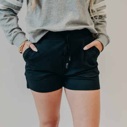 Thread & Supply | Amanda Shorts | Black Rib