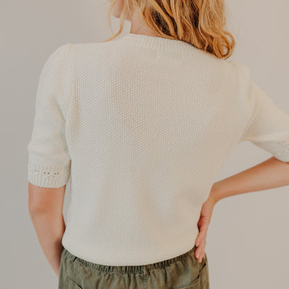 Be Cool | Chunky Puff Sweater | Ivory