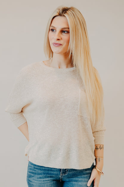 Be Cool | Dolman Knit Sweater | Cream