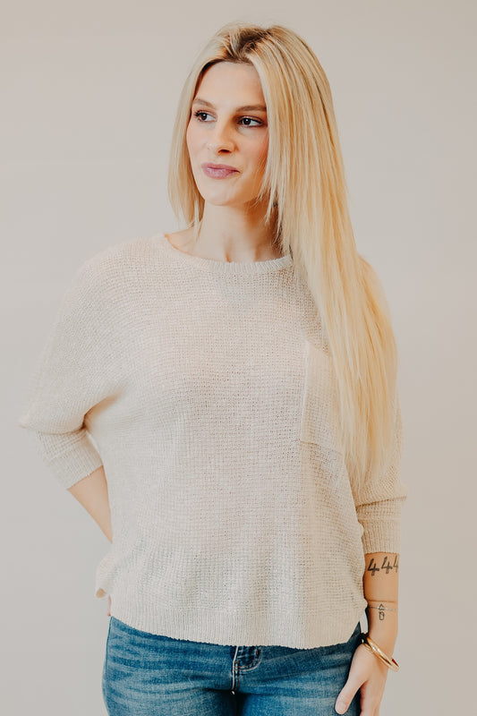 Be Cool | Dolman Knit Sweater | Cream