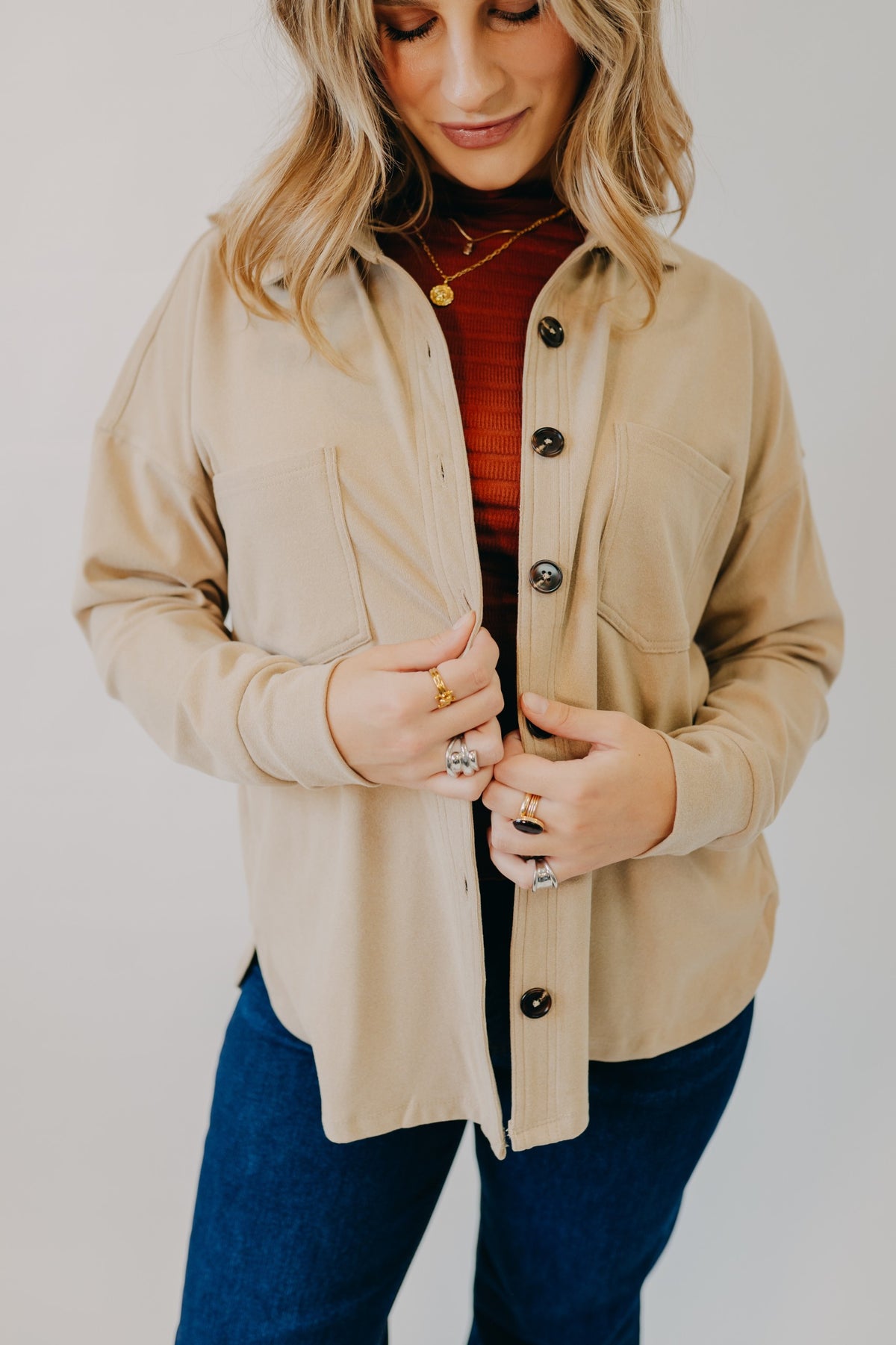 Staccato | Patch Pocket Brushed Top | Sand
