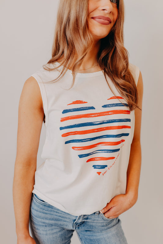 Z Supply | Heart Muscle Tank | Sea Salt