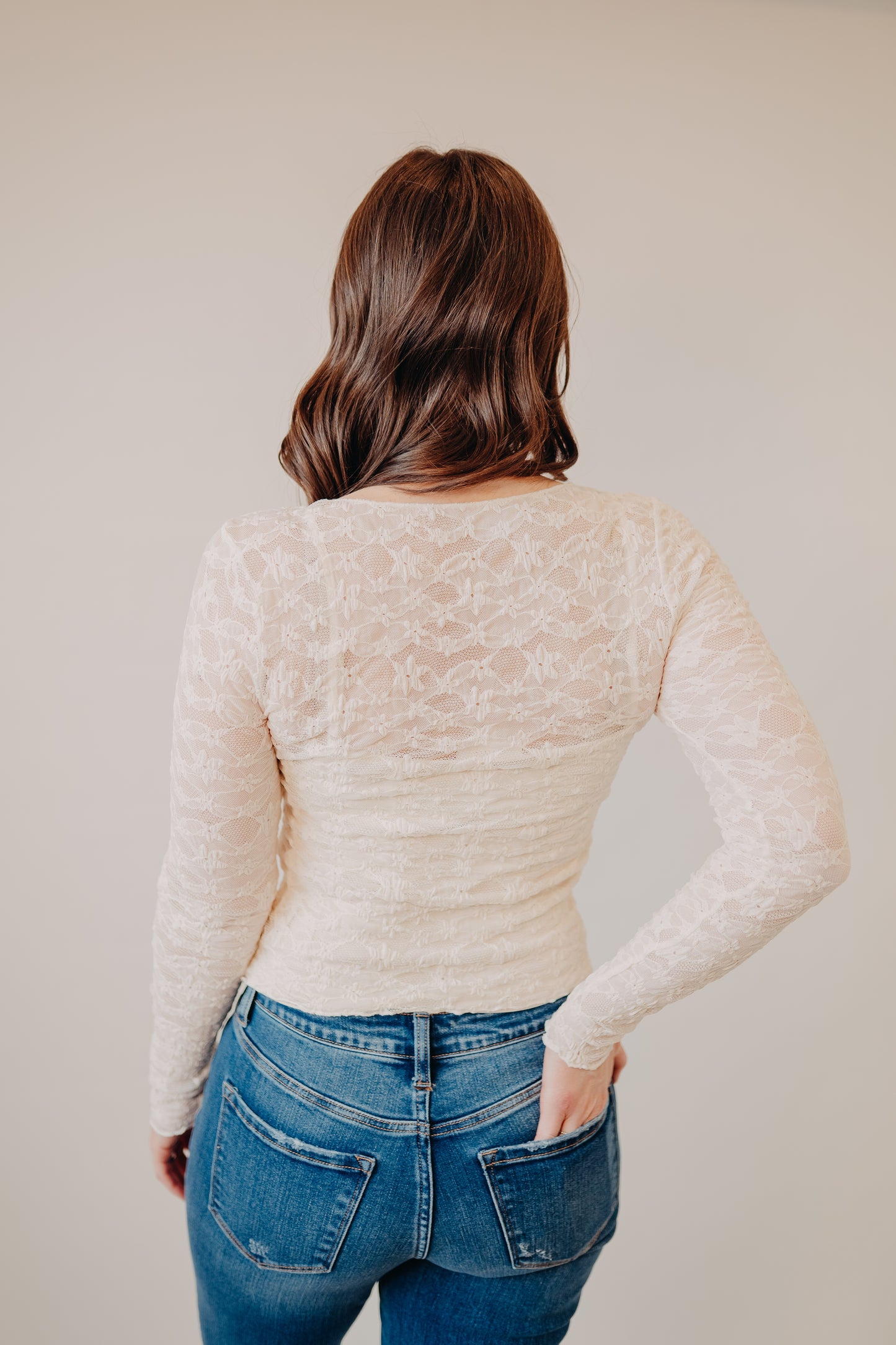 Hem & Thread | Lily Lace Top | Ivory