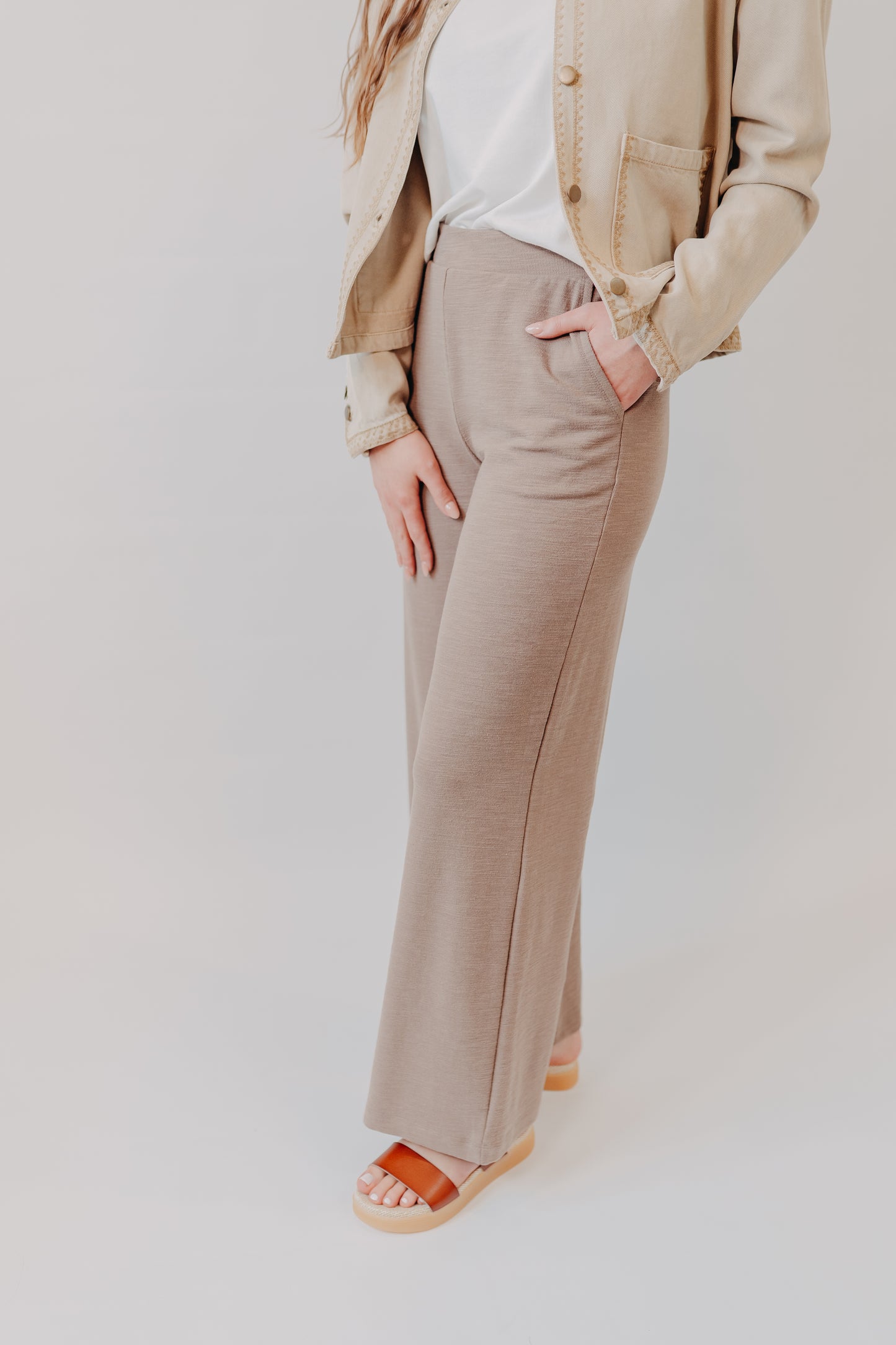 Z Supply | Andre Wide Leg Pant | Milk Shake