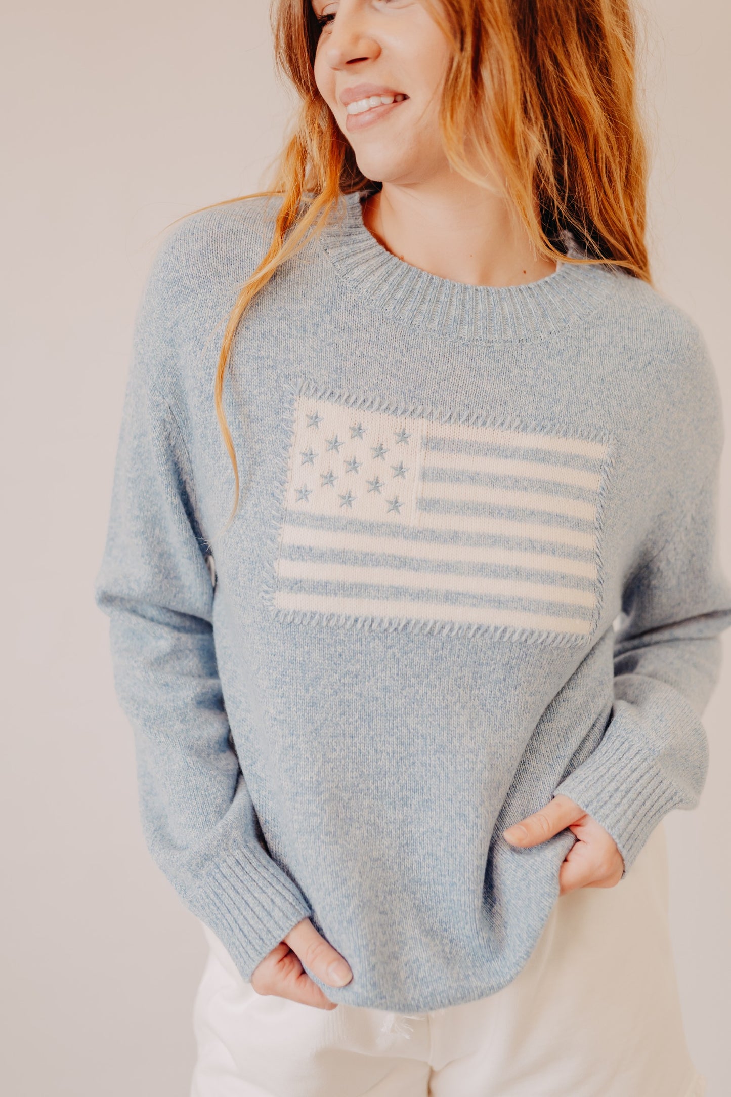 Thread & Supply | Allegiance Sweater | Heather Blue