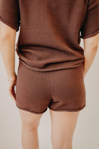 Wishlist | Raw Edge Shorts | Espresso