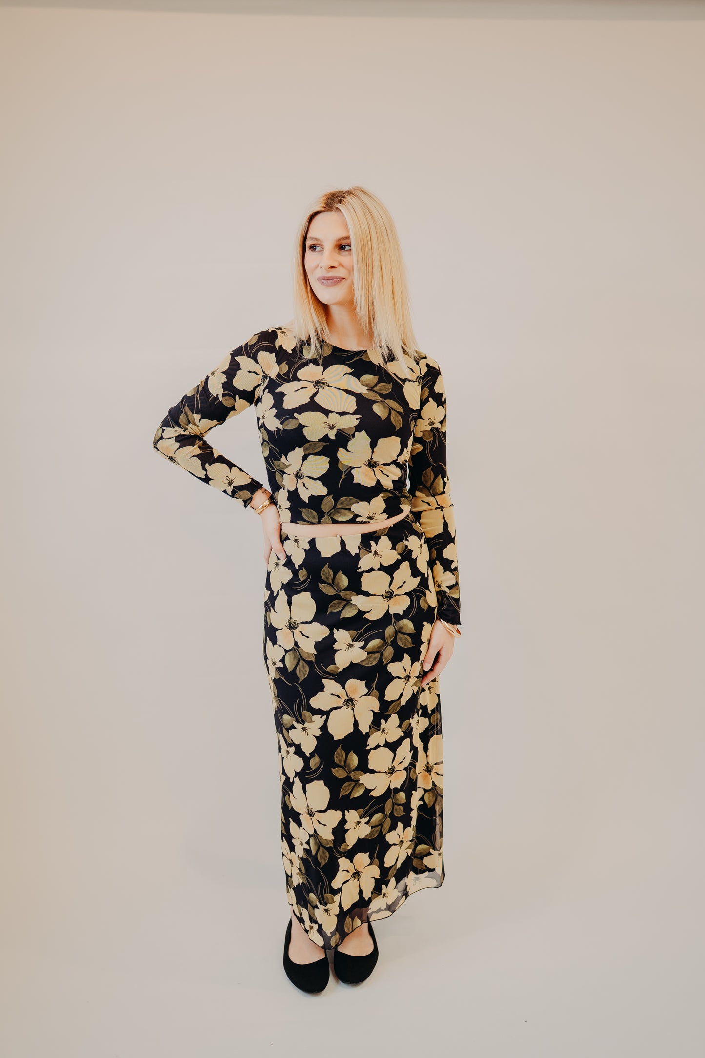 Z Supply | Eda Ren Floral Midi Skirt | Sunnyside