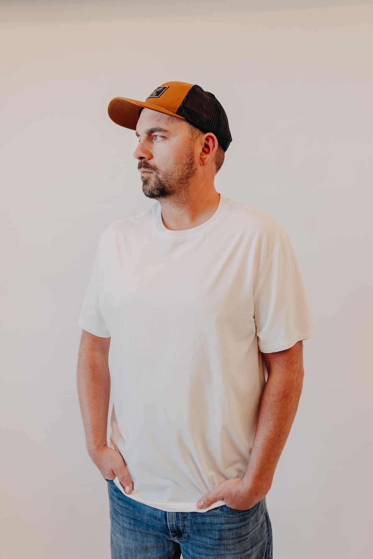 Flag & Anthem | Essential Stretch Crew Tee | White