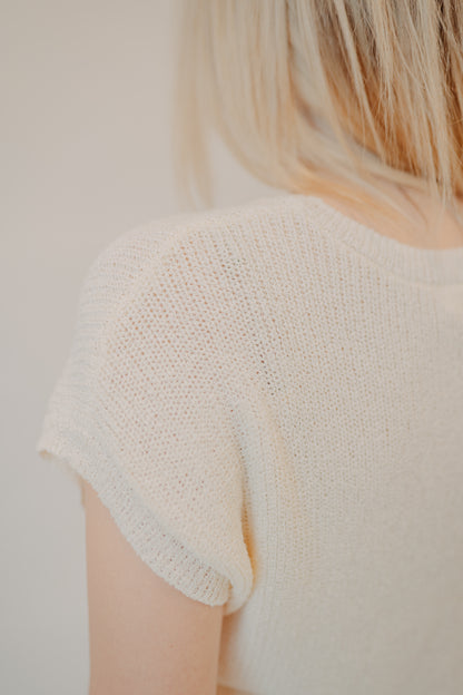 Blu Pepper | Batwing Sweater with Pocket | Ivory