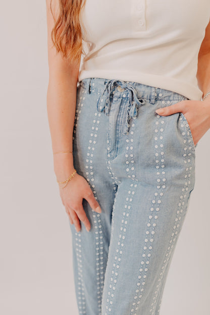 Thread & Supply | Natalia Pants | Daisy Stripe