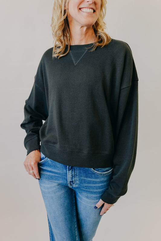 Z Supply | Clubhouse Sweatshirt | Ash Black