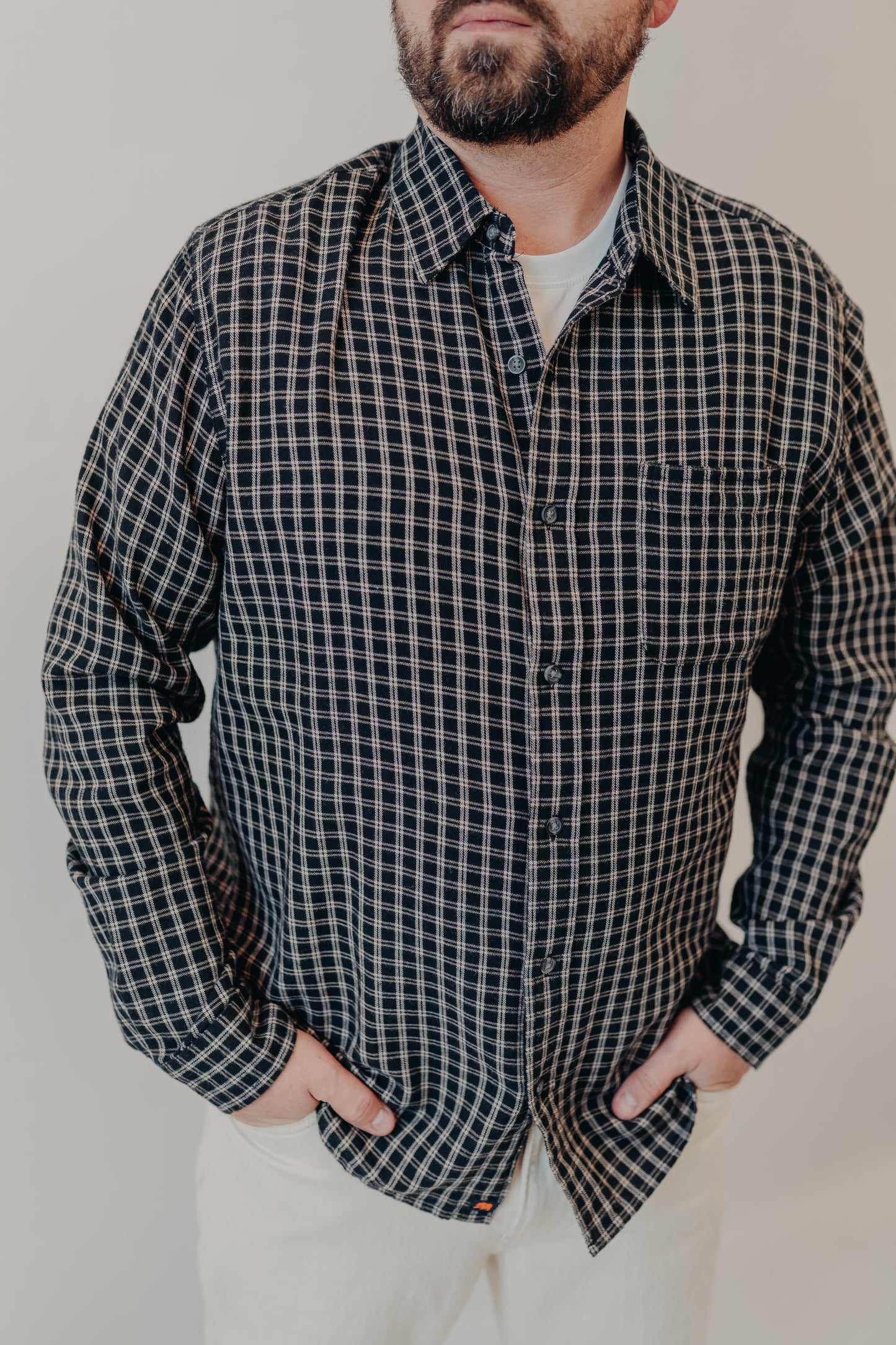 The Normal Brand | Nikko Classic Button Up | Black Plaid