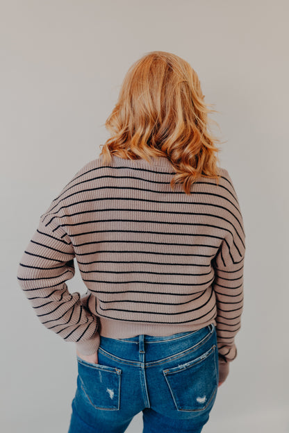 Thread & Supply | Ely Sweater | Taupe Black