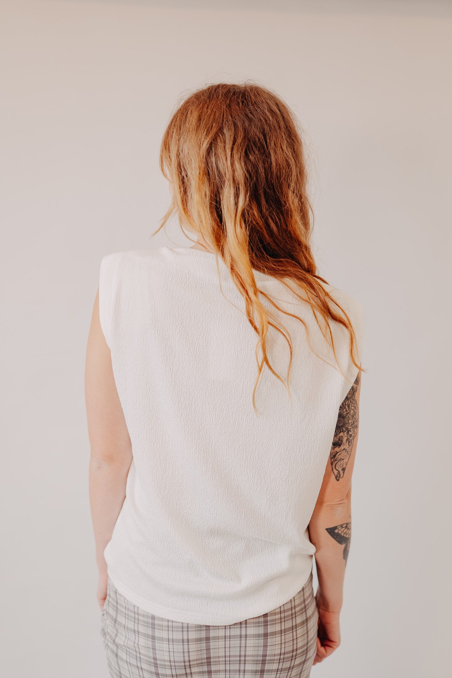 Fun2Fun | Textured Boatneck Knit Top | White
