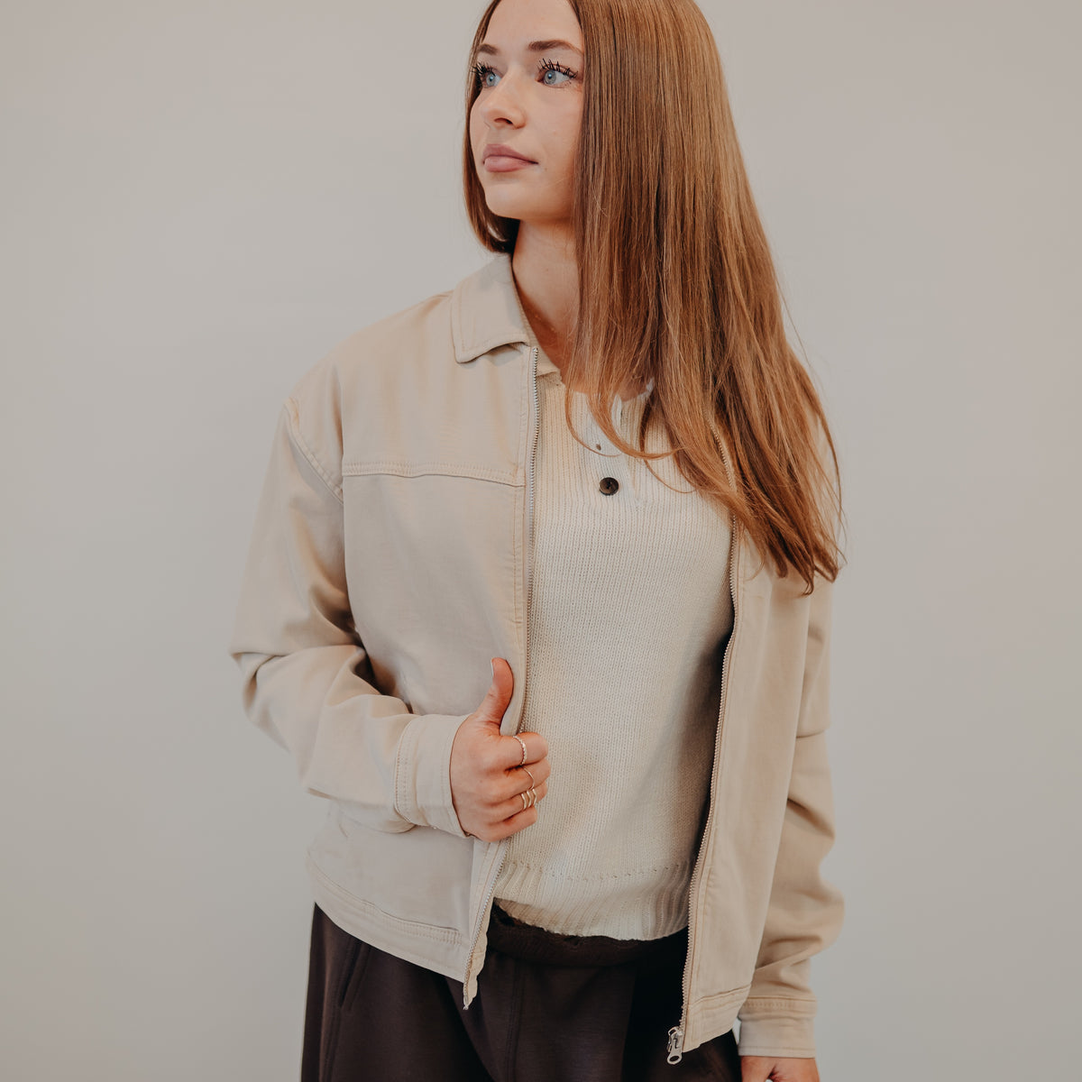 Thread & Supply | Sophia Jacket | Washed Taupe