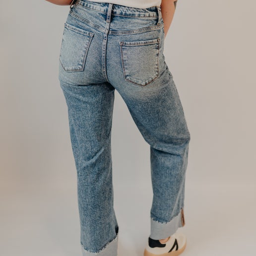 Vervet | Super High Baggy Wide w/Cuff | Rosy