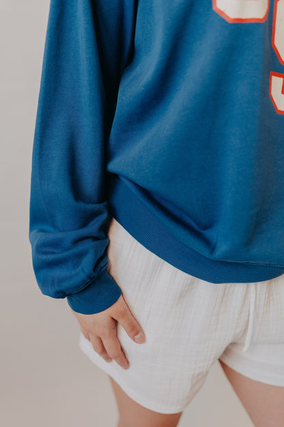Z Supply | Americana Boyfriend Sweatshirt | True Navy