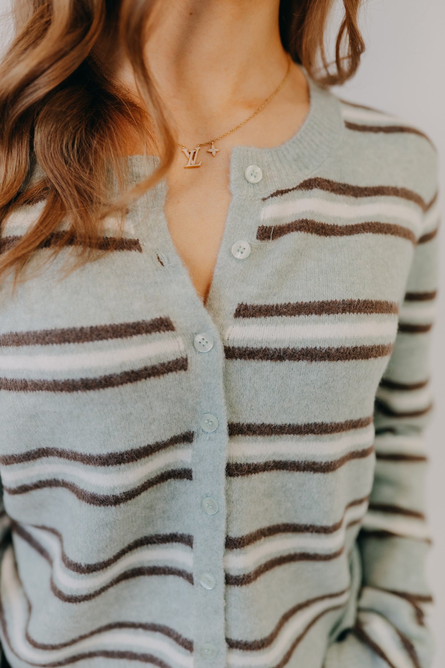 Z Supply | Medina Striped Cardigan | Aqua Cloud