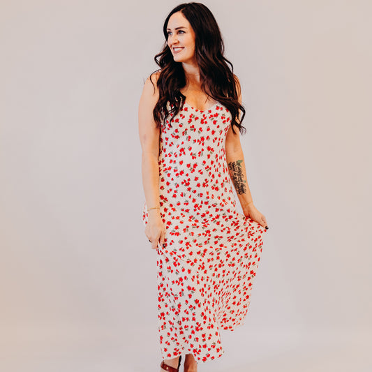 Z Supply | Hana La Rosa Ditsy Maxi Dress | Sea Salt