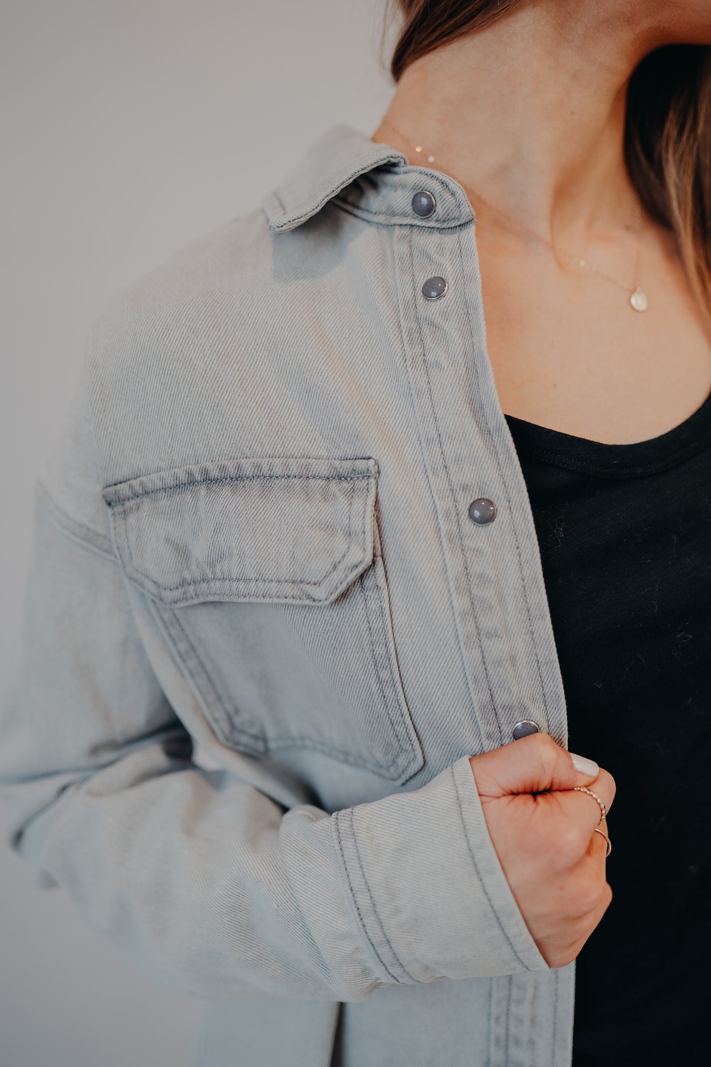 Thread & Supply | Etta Shirt | Grey Wash