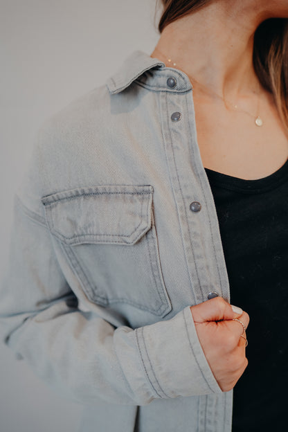 Thread & Supply | Etta Shirt | Grey Wash