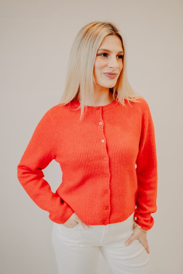 Z Supply | Medina Rib Cardigan | Red Lotus