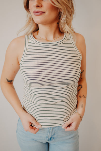 Thread & Supply | Edlin Tank | Cream Black