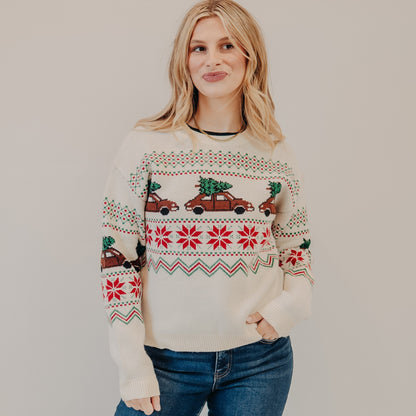Wishlist | Christmas Tree Sweater | Ivory Combo